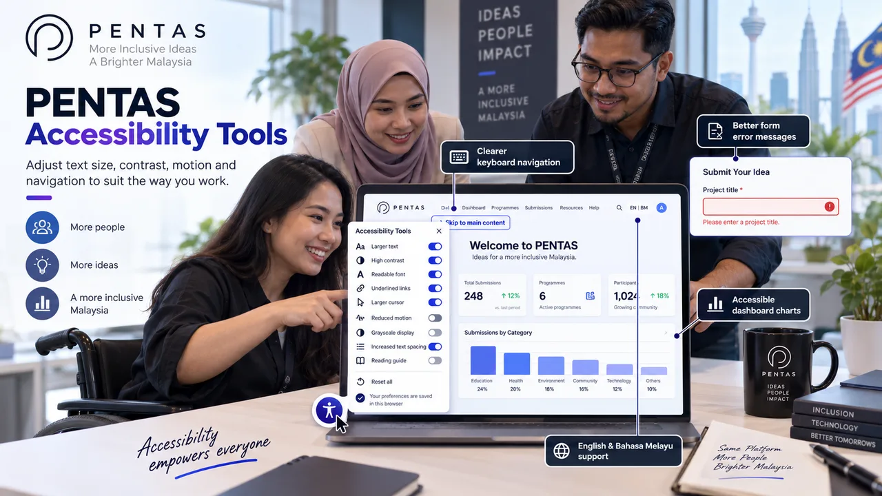 PENTAS Accessibility Tools Make the Platform Easier to Use